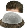 Toupee for Men Ultra Thin Skin Men Hair Replacement System European Human Hairpiece 0.04mm Thin PU Mens Toupee Natural Hairline Black Brown Blonde Gray Hair Units view 1