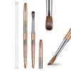 Shine Chance Acrylic Nail Brush Size 10, 100% Real Kolinsky Art Nail Brush for Acrylic Powder Application, Handmade Women Manicure Nail Extension Tool for Professional DIY Home Salon and Beginners view 1