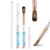 Shine Chance Acrylic Nail Brush Size 14, 100% Real Kolinsky Art Nail Brush for Acrylic Powder Application, Handmade Women Manicure Nail Extension Tool for Professional DIY Home Salon and Beginners view 1
