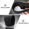 Healifty Travel Shaver 4pcs Mens Straight Travel Trimmer Protector Silicone Shaver and Pouch Safety Cover Carrying Cases Soft Portable Barber Razors Home Shaving Manual Storage Case Razor view 2