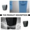 Healifty Travel Shaver 4pcs Mens Straight Travel Trimmer Protector Silicone Shaver and Pouch Safety Cover Carrying Cases Soft Portable Barber Razors Home Shaving Manual Storage Case Razor view 3