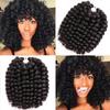 10 Inch Jamaican Bounce Crochet Hair 22 Strands 4 Packs Wand Curl Crochet Hair Curly Crochet Braids for Black Women (10 Inch 4 Packs, #2) view 1