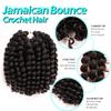10 Inch Jamaican Bounce Crochet Hair 22 Strands 4 Packs Wand Curl Crochet Hair Curly Crochet Braids for Black Women (10 Inch 4 Packs, #2) view 3