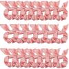 ACO-UINT 20 Pack Pink Bow Scrunchies for Thick Hair, Satin Silk Ponytail Holders with Ribbon for Girls and Women view 1