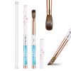 Shine Chance Acrylic Nail Brush Size 10, 100% Real Kolinsky Art Nail Brush for Acrylic Powder Application, Handmade Women Manicure Nail Extension Tool for Professional DIY Home Salon and Beginners view 1