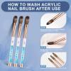 Shine Chance Acrylic Nail Brush Size 10, 100% Real Kolinsky Art Nail Brush for Acrylic Powder Application, Handmade Women Manicure Nail Extension Tool for Professional DIY Home Salon and Beginners view 3