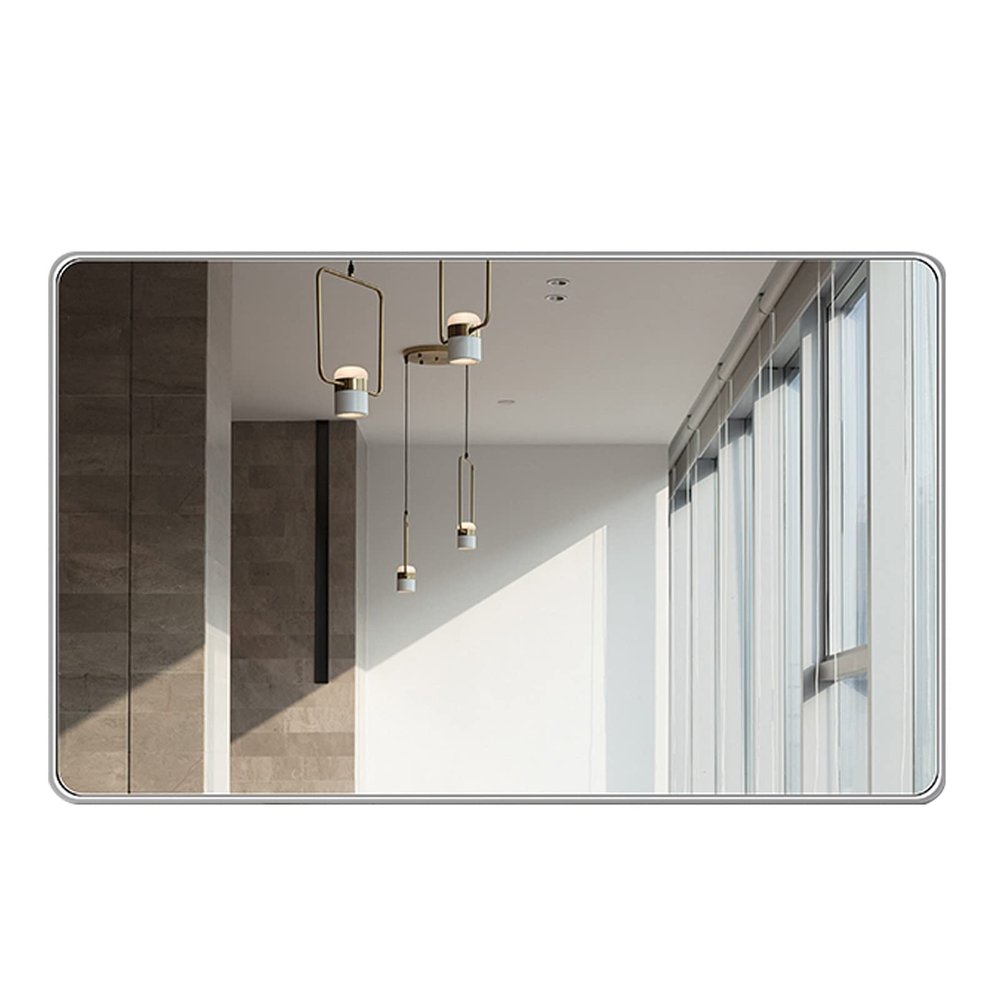 WORDFUN Rectangular Ultrathin MirrorWall Mount Makeup MirrorBathroom Mirror,Thickened PaintDurable and Lightweightclear Imagingnot Deformedeasy Installation,for Makeup,Shaving,Facial Care