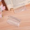 10pcs Hair Clip Combs for Ladies Teethed Hair Combs Accessories Decorations Bridal Decoration 14-teeth Side Transparent Wedding view 4