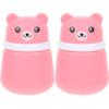 Beaupretty 2pcs Cartoon Powder Puff Box Soft Material for Talcum Cosmetic Powders Portable Puff Holder for Care view 1