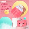 Beaupretty 2pcs Cartoon Powder Puff Box Soft Material for Talcum Cosmetic Powders Portable Puff Holder for Care view 3