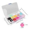 365pcs Rainbow Hair Dreadlocks Bead with Box Kit Resin Colorful Hair Braiding Beads Y2K Style Handmade DIY Jewelry Accessories for Hair Beard Braiding Pendants Bracelets view 2