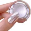 Pretty Diva White Chrome Nail Powder - 1g Super Glossy Mirror Effect White Moonlight Nails Chrome Powder, Salon Quality Chrome Powder Pigment for Nails view 1