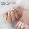 Pretty Diva White Chrome Nail Powder - 1g Super Glossy Mirror Effect White Moonlight Nails Chrome Powder, Salon Quality Chrome Powder Pigment for Nails view 2