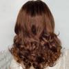 13x6 Brown Body Wave #4 Colored HD Transparent Lace Front Human Hair Wig Brazilian Remy Hair Pre Plucked Natural Hairline With Baby Hair Bleached Knots Glueless Wig for Women 150% Density 18 Inch view 4