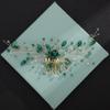 Aimimier Bridal Green Crystal Hair Comb Emerald Rhinestone Hair Vine Prom Party Festival Wedding Hair Accessories for Women (Gold) view 3