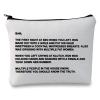 G2TUP TV Series Inspired Gift The Note to Sam Makeup Bag The Letter Cosmetic Bag Travel Pouch with Zipper for Fans (The Letter Fluorescent White) view 1