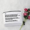 G2TUP TV Series Inspired Gift The Note to Sam Makeup Bag The Letter Cosmetic Bag Travel Pouch with Zipper for Fans (The Letter Fluorescent White) view 4