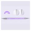 pblengraws Dual-Ended Nail Dotting Pen Crystal Beads Handle Rhinestone Studs Picker Wax Pencil Manicure Nail Art Tool Nail Art Aids (Color : Purple) view 1
