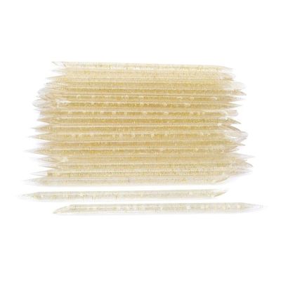 XTYPE Nail Cuticle Pusher Crystal Double Ended Reusable Nail Cuticle Removal Pedicure Stick Fork Nail Cleansing Care Tool to Remove Eyelashes Nail Tools for Manicure (Color : Yellow 20PCS)