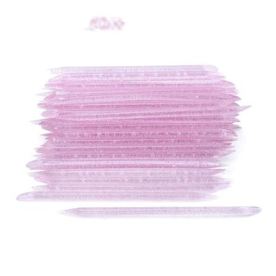 XTYPE Nail Cuticle Pusher Crystal Double Ended Reusable Nail Cuticle Removal Pedicure Stick Fork Nail Cleansing Care Tool to Remove Eyelashes Nail Tools for Manicure (Color : Pink 20PCS)