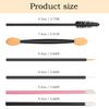 300pcs Disposable Makeup Tool Kit,Brow brush/Mascara brush/Lip Applicators/Eyeshadow applicators/Eye liner brush,JASSINS Makeup Disposable Accessories With Organizer Box view 3