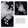 Wedding Hair Comb, Flower Bridal Side Comb Rhinestone Hair Stick U Shaped Bride Hair for Women Girls view 4