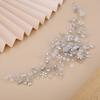 Teyglen Silver Dainty Rhinestones Flower Crystal Hair Comb Hair Accessories for Women Bride Girls with Rhinestones Crystals Bridal Side Hair Combs (Silver) view 2