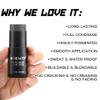 CCbeauty Dark Grey Face Paint Stick,Face Painting Kit,Non Toxic SFX Makeup For Grayscale Wolf Halloween Costume Cosplay,Professional FX Body Paint,Full Coverage Painting Foundation With Makeup Sponge view 3