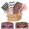 3D Realistic Makeup Practice Face Board Set With Kit for Professional Artists, Students and Beginners - Eyes and Eyeshadow Training Mannequin view 1