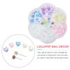 CALLARON Heart Shaped Nail Charms for Manicure Decor Premium Resin Nail Art Accessories for Creative Fingernail Designs and Professionals view 2