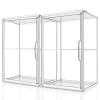 starogegc 2Pack Makeup Organizer Storage, Large Capactiy Acrylic Bathroom Organizer, Clear Cosmetics Organizer Bins with Division Board for Vanity, Skincare, Countertop Storage and Display Case view 1