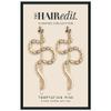 The Hair Edit Temptation Bobby Pins - Decorative Gold Metal Snake-Shaped Hair Clips view 1