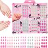 7 Day Manicure Collection - 84PC Press On Nail Set, Day-Of-The-Week Adhesive False Nails for Girls (PARIS LOVE Collection)  Colorful Novelty Designs Stick On Nails For Kids view 1