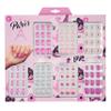 7 Day Manicure Collection - 84PC Press On Nail Set, Day-Of-The-Week Adhesive False Nails for Girls (PARIS LOVE Collection)  Colorful Novelty Designs Stick On Nails For Kids view 2