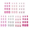 7 Day Manicure Collection - 84PC Press On Nail Set, Day-Of-The-Week Adhesive False Nails for Girls (PARIS LOVE Collection)  Colorful Novelty Designs Stick On Nails For Kids view 3