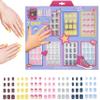 7 Day Manicure Collection - 84PC Press On Nail Set, Day-Of-The-Week Adhesive False Nails for Girls (HELLO THERE Collection)  Colorful Novelty Designs Stick On Nails For Kids view 1
