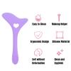 Eyeline Stencil, Eyeline Stencils, Makeup Accessories, Silicone Stencils Wing Tips Eyebrow Pencil Stencil Reusable Lazy Quick Eye Makeup Makeup Applicator Tool for Makeup Artist(Purple) view 2