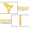 Eyeline Stencil, Eyeline, Makeup Accessories, Silicone Wing Tips Eyebrow Pencil Stencil Reusable Lazy Quick Eye Makeup Makeup Applicator Tool for Makeup Artist(Yellow) view 2
