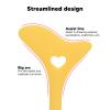 Eyeline Stencil, Eyeline, Makeup Accessories, Silicone Wing Tips Eyebrow Pencil Stencil Reusable Lazy Quick Eye Makeup Makeup Applicator Tool for Makeup Artist(Yellow) view 4