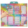 Expressions 7 Day Manicure Collection by Style Essentials - 84PC Press On Nail Set, Day-Of-The-Week Adhesive False Nails for Girls (BRIGHT RAINBOW Collection)  Colorful Novelty Designs Stick On Nails view 2