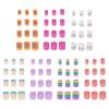 Expressions 7 Day Manicure Collection by Style Essentials - 84PC Press On Nail Set, Day-Of-The-Week Adhesive False Nails for Girls (BRIGHT RAINBOW Collection)  Colorful Novelty Designs Stick On Nails view 3