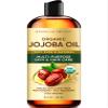 Brooklyn Botany Cold-Pressed Organic Jojoba Oil | for Skin, Hair and Face | 8 Fl Oz | 100% Pure and Natural | Carrier Oil for Essential Oils, Aromatherapy and Massage | Hexane Free view 1