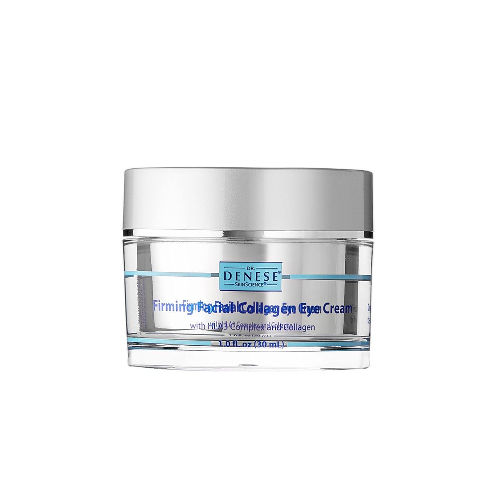 Dr. Denese SkinScience Firming Facial Collagen Eye Cream 1oz  Hydrating Under Eye Treatment with Hyaluronic Acid, Peptides & Ceramides for Puffiness, Dark Circles, Fine Lines  Cruelty-Free Skin Care