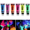 Fusang Glow in the Dark Face Body Paint,Washable Neon Face Body Paint,Black Light Face Makeup for Party Halloween Christmas Cosplay Masquerade Etc 0.48oz Set of 6 Tubes(6 colors) view 1