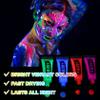 Fusang Glow in the Dark Face Body Paint,Washable Neon Face Body Paint,Black Light Face Makeup for Party Halloween Christmas Cosplay Masquerade Etc 0.48oz Set of 6 Tubes(6 colors) view 3