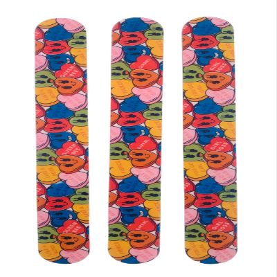 3 Pack Glass Beaded Nail File Set - Beauty Nail Filer for Shaping and Smoothing Toenails and Fingernails - Natural and Acrylic Nails Manicure and Pedicure Set for Women and Girls - Girl Power Hearts