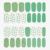 Foxology Semi Cured Gel Nail Strips Kit, Vegan & Cruelty Free, Glossy Minty Flora, Includes 30 Nail Strips, Gel Top Coat, Prep Pad, Cuticle Stick, Nail File, DIY Manicure, 1 Count view 2