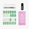 Foxology Semi Cured Gel Nail Strips Kit, Vegan & Cruelty Free, Glossy Minty Flora, Includes 30 Nail Strips, Gel Top Coat, Prep Pad, Cuticle Stick, Nail File, DIY Manicure, 1 Count view 3