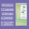 Foxology Semi Cured Gel Nail Strips Kit, Vegan & Cruelty Free, Glossy Minty Flora, Includes 30 Nail Strips, Gel Top Coat, Prep Pad, Cuticle Stick, Nail File, DIY Manicure, 1 Count view 4