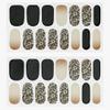 Foxology Semi Cured Gel Nail Strips Kit, Vegan & Cruelty Free, Leopard Print, Glossy Finish, Includes 30 Nail Strips, Top Coat, Nail File, Prep Pad, Cuticle Stick, DIY Manicure, Multi-Colored, 1 Count view 2